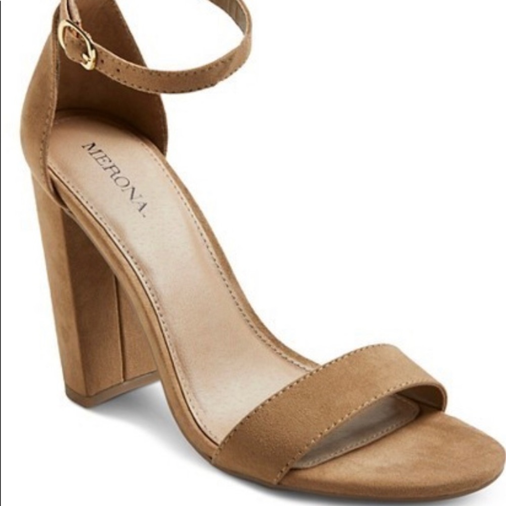 Taupe/Nude Chunky Heels